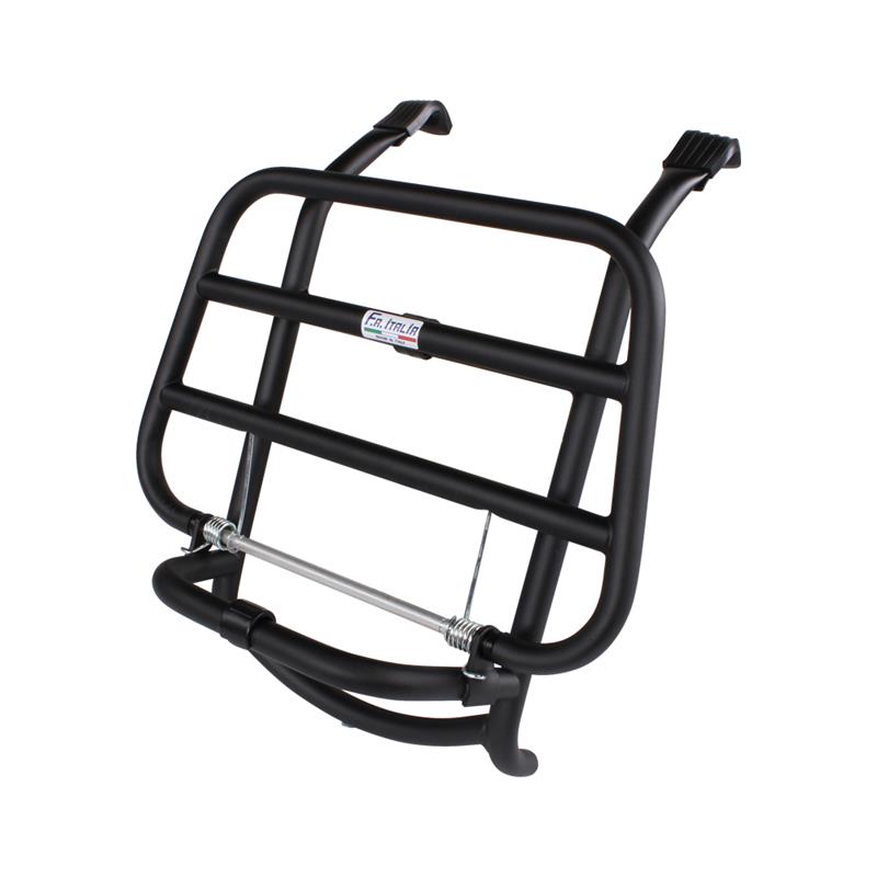 FA Italia Matte Black Front Rack for Vespa GTS 250/300